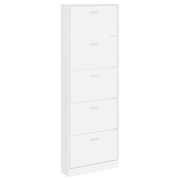 Schuhschrank mit 5 Fächern, Weiß