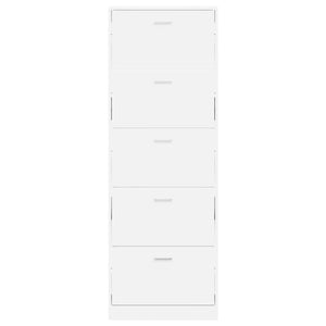 Schuhschrank mit 5 Fächern, Weiß