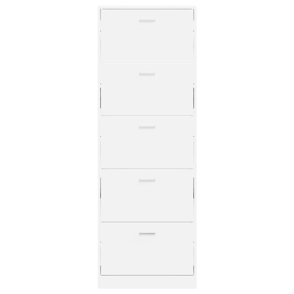 Schuhschrank mit 5 Fächern, Weiß