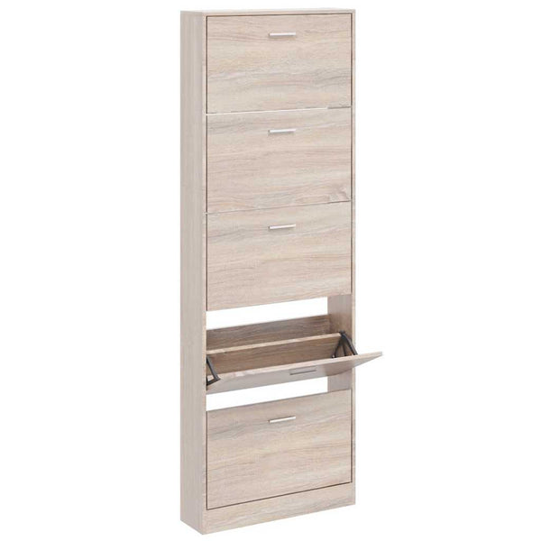 Schuhschrank Eiche mit 5 Kippfächern