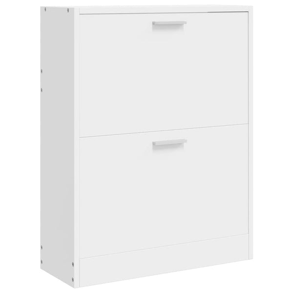 Weißer Schuhschrank mit 2 Fächern