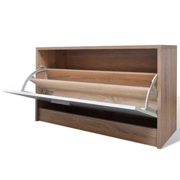 Garderobe Set 3-in-1 mit Spiegel & Schuhschrank