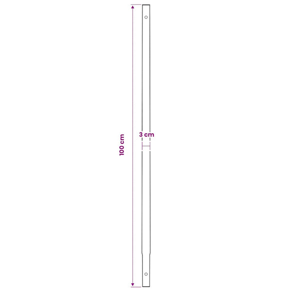 Earth auger with handle 180 mm extension pipe 9 m