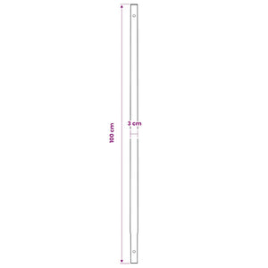Tarière avec poignée 200 mm tube de rallonge 5 m