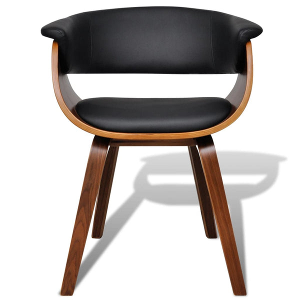 vidaXL Chaises de salle à manger 2 pcs. Bois courbé et similicuir