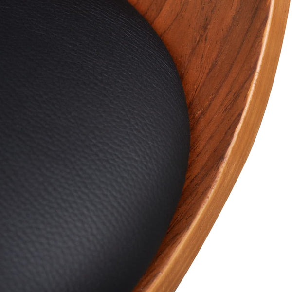 vidaXL Chaises de salle à manger 2 pcs. Bois courbé et similicuir