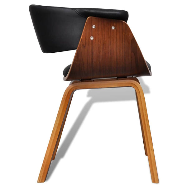 vidaXL Chaises de salle à manger 2 pcs. Bois courbé et similicuir