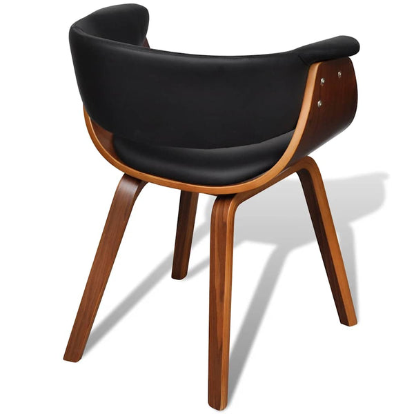 vidaXL Chaises de salle à manger 2 pcs. Bois courbé et similicuir