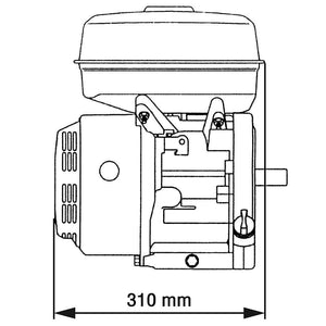 Benzinmotor 15 PS 11 kW Schwarz