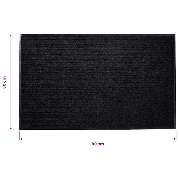 Türmatte Schwarz 90 x 60 cm PVC
