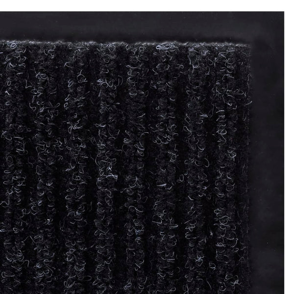 Schwarze Türmatte PVC 90x120 cm