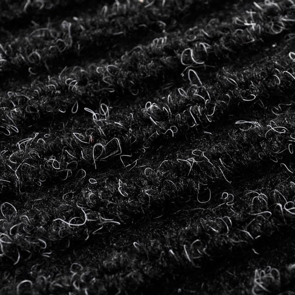 Schwarze Türmatte PVC 90x120 cm