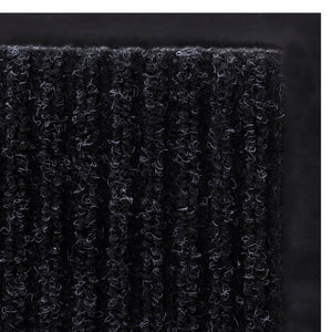 Schwarze Türmatte PVC 120x180 cm