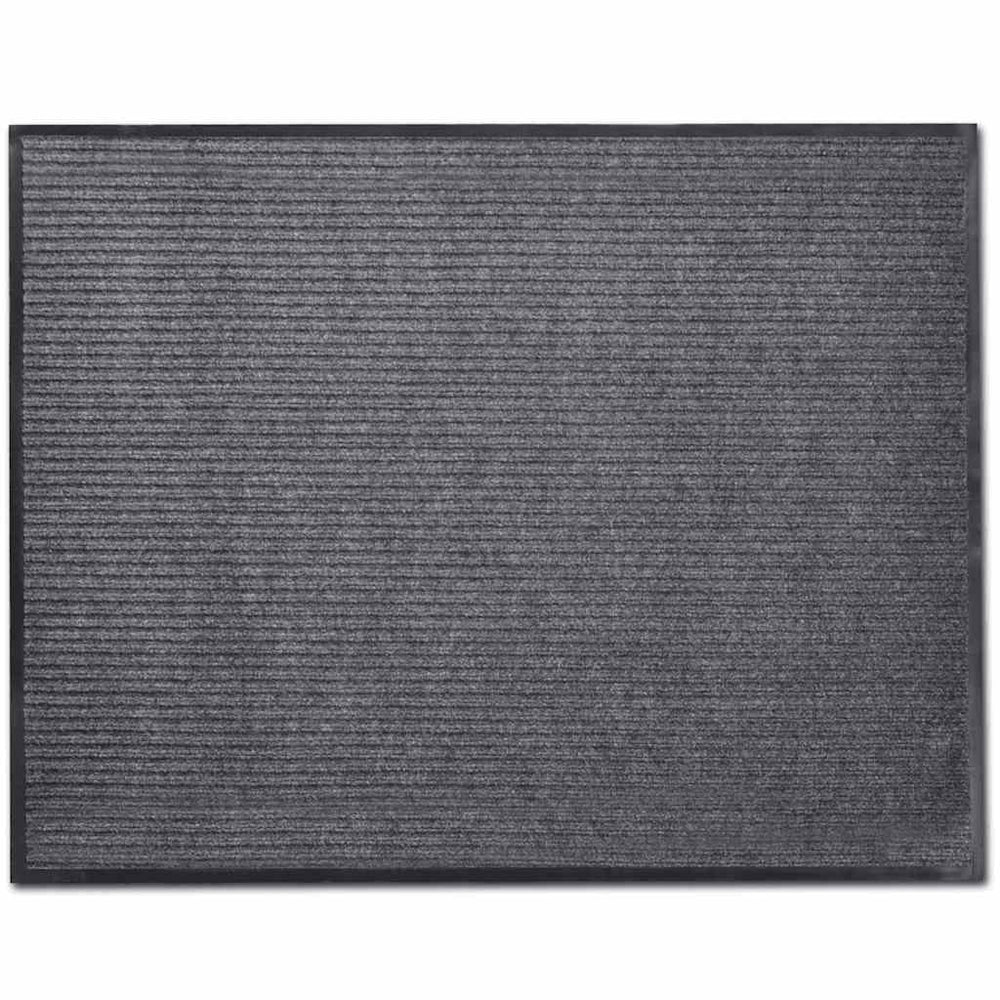 vidaXL Paillasson gris 90 x 60 cm PVC