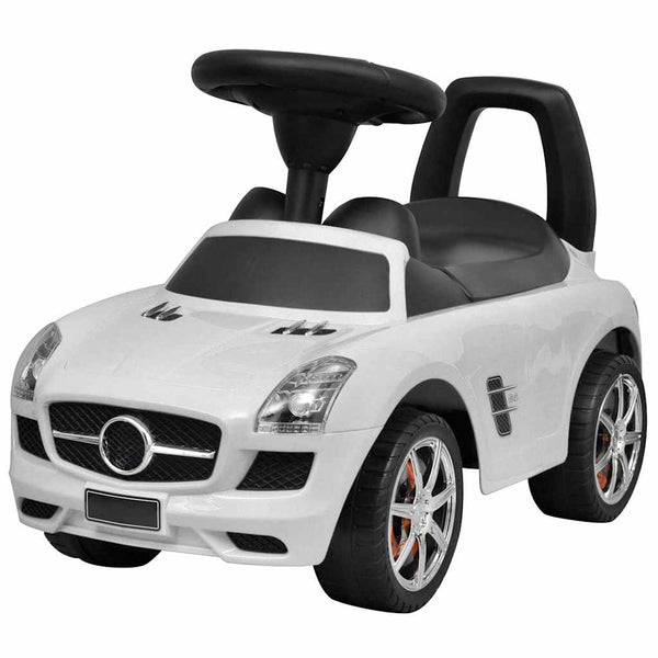 Weißes Tretauto für Kinder