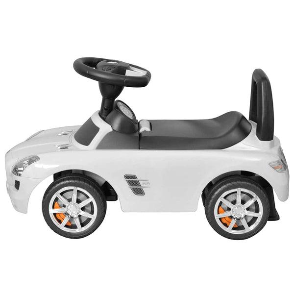 Weißes Tretauto für Kinder