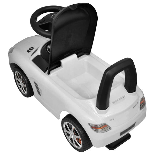 Weißes Tretauto für Kinder