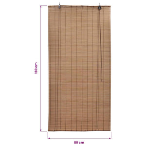 Store en bambou marron 80x160 cm