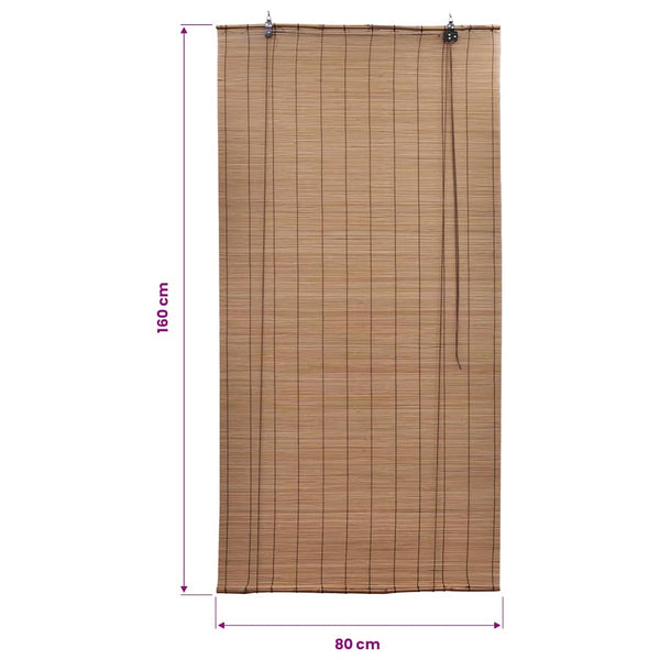 Store en bambou marron 80x160 cm