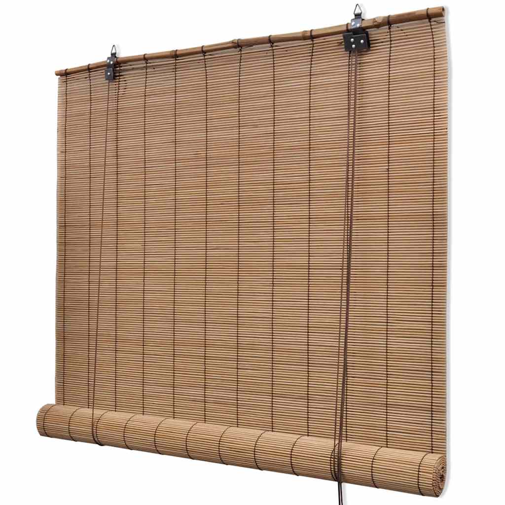 Store en bambou marron 100x160 cm