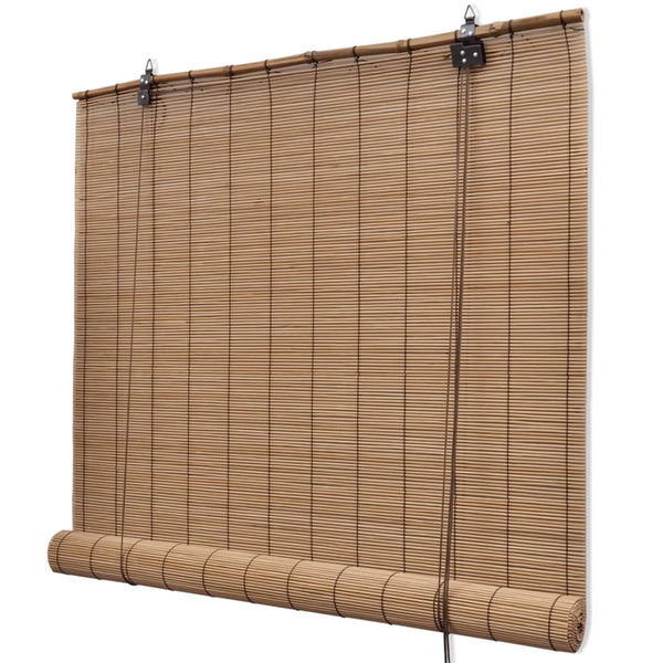 Store en bambou marron 120x160 cm