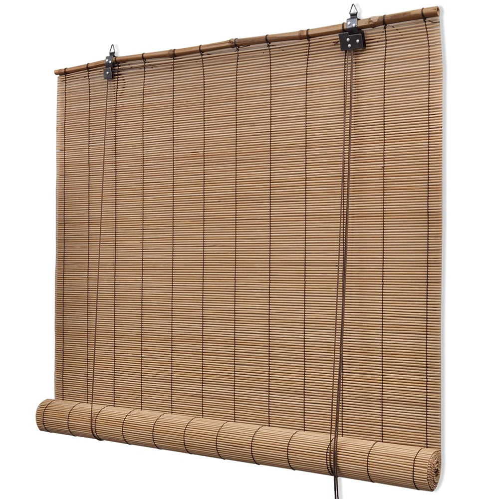 Store en bambou marron 140x160 cm