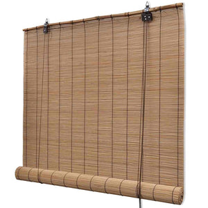 Store en bambou marron 150x220 cm