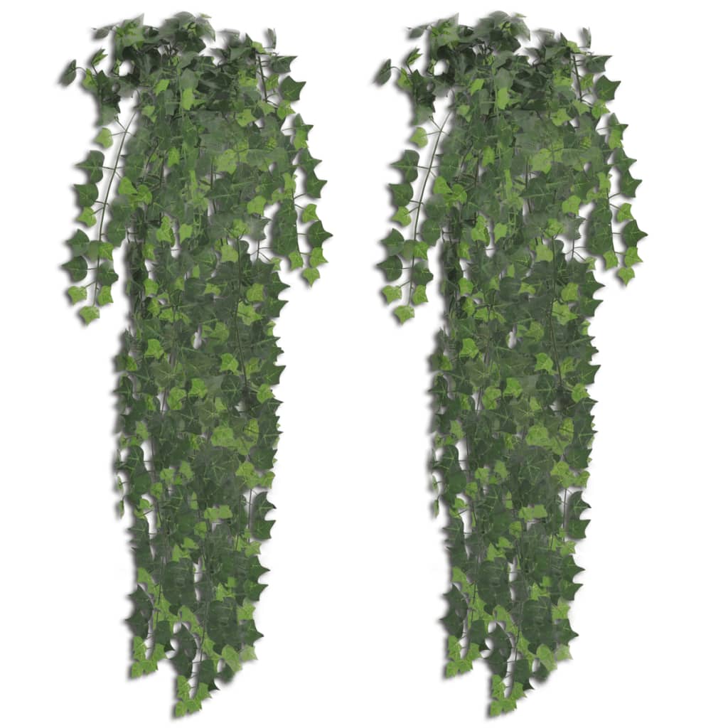 Lierre artificiel vert 90 cm 2 pièces