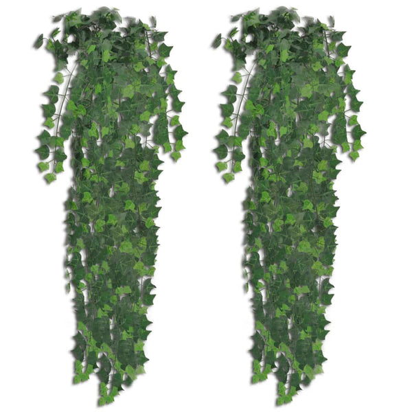 Lierre artificiel vert 90 cm 2 pièces