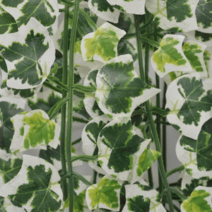 Künstlicher Efeu Grün-Weiß 90cm (2 Stück)