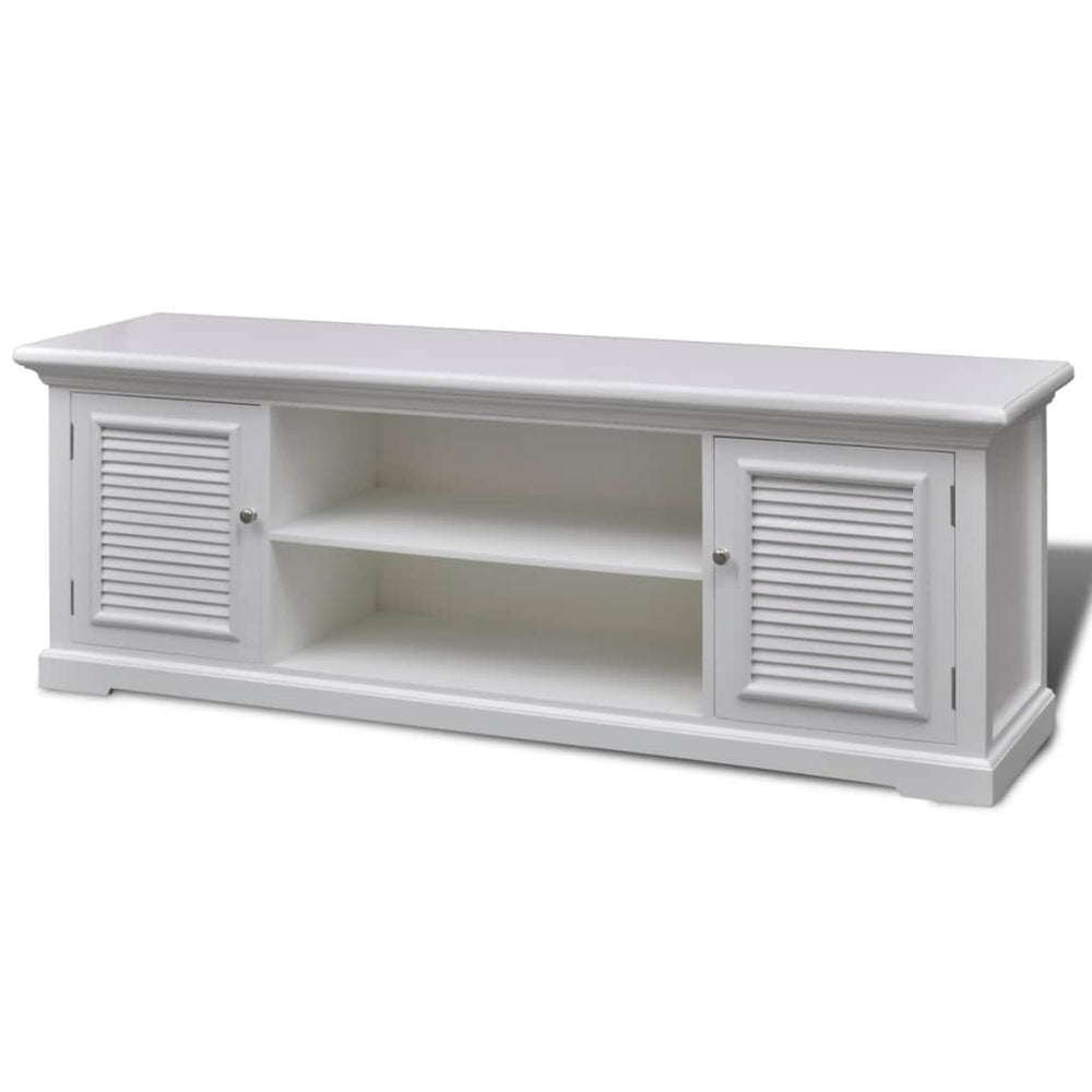 vidaXL Meuble TV blanc en bois