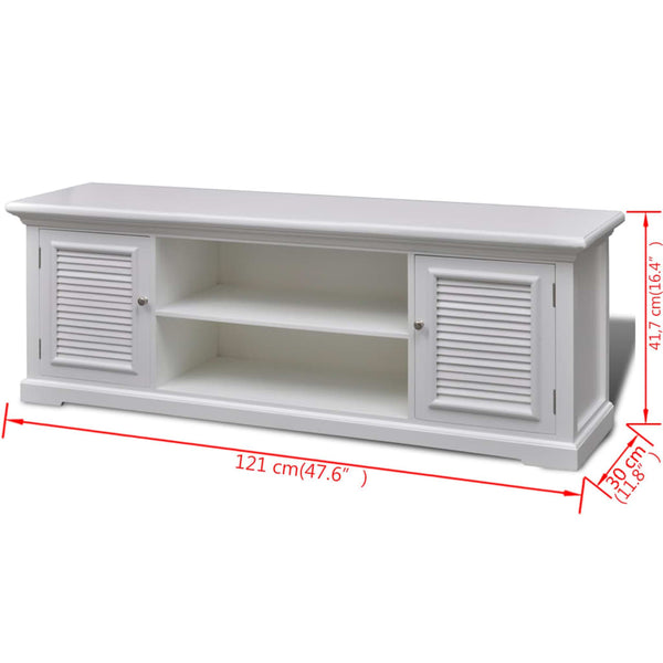 TV-Schrank Weiß Holz