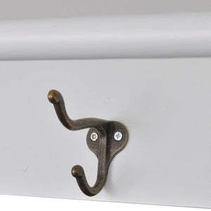 Küchen Hängeschrank Holz Weiß Glastür