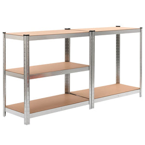 vidaXL Étagères de rangement 2 pcs Argentées