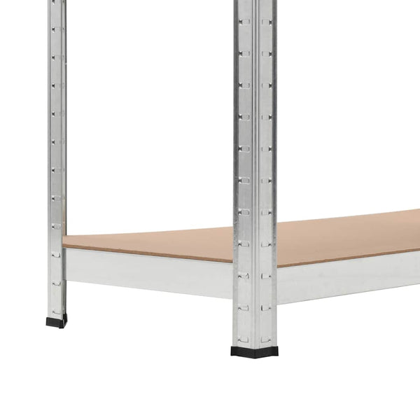 vidaXL Étagères de rangement 2 pcs Argentées