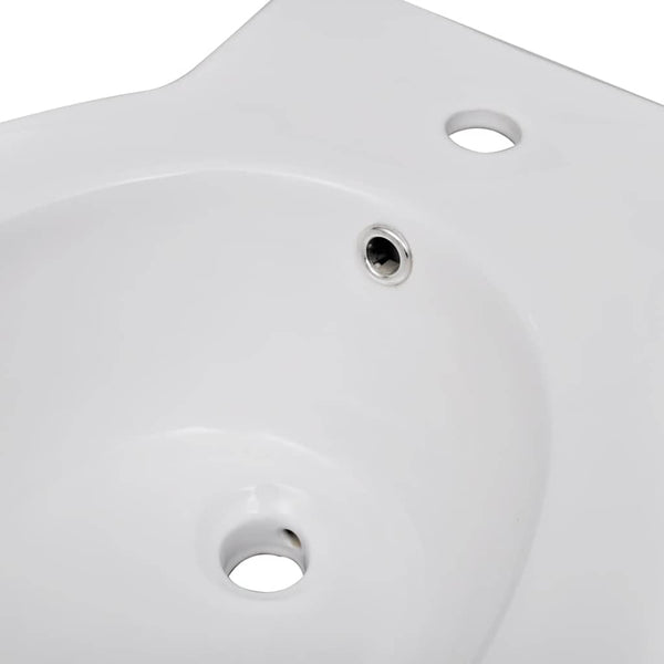 Toiletten & Bidet Set Weiß Keramik