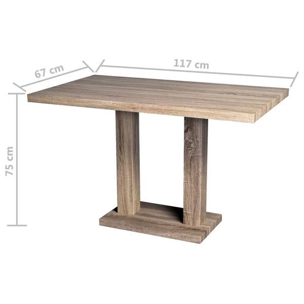 Esstisch Eiche-Optik MDF