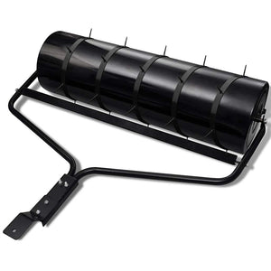 Rasenwalze mit 5 Spikes 30 cm schwarz