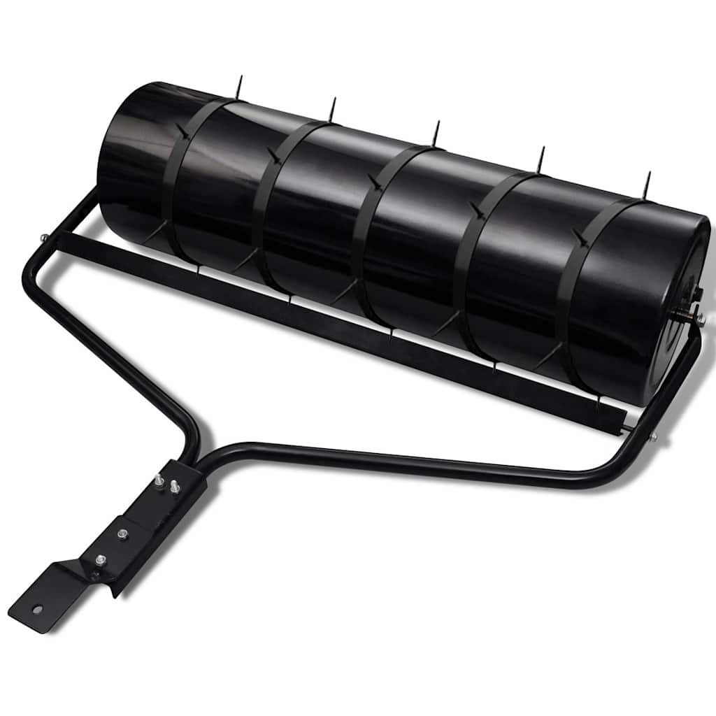 Rasenwalze mit 5 Spikes 30 cm schwarz