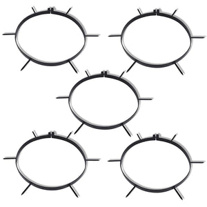 Rasenwalze mit 5 Spikes 30 cm schwarz