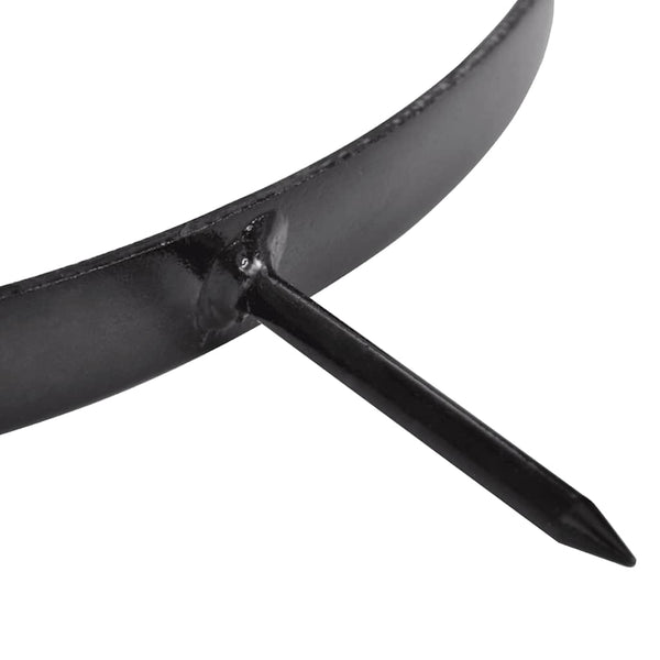 Rasenwalze mit 5 Spikes 30 cm schwarz