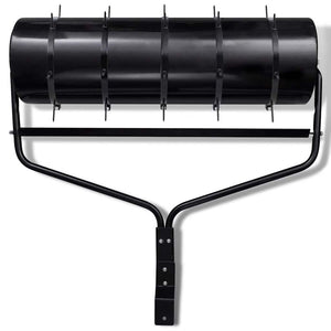 Rasenwalze mit 5 Spikes 30 cm schwarz