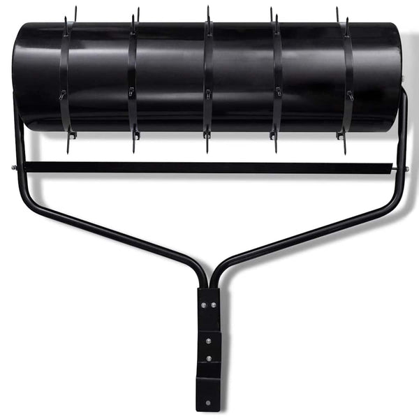 Rasenwalze mit 5 Spikes 30 cm schwarz