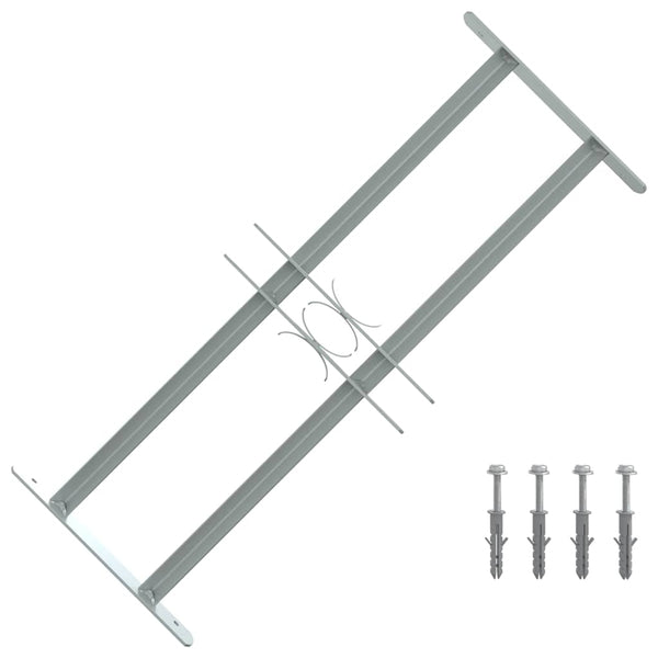 Fenstergitter Verstellbar mit 2 Querstäben 500-650 mm