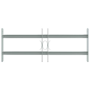 Fenstergitter Verstellbar mit 2 Querstäben 500-650 mm