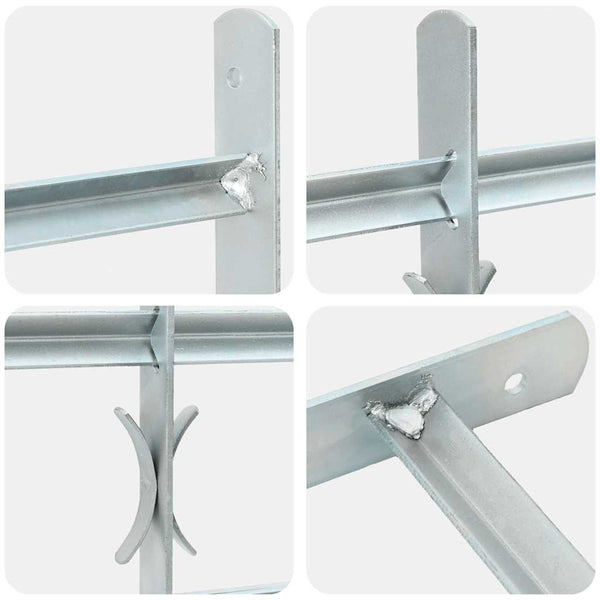 Fenstergitter Verstellbar mit 2 Querstäben 500-650 mm