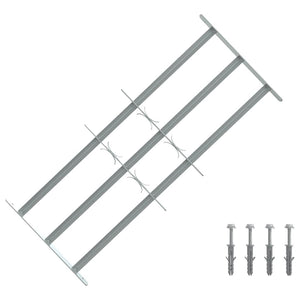 Fenstergitter Verstellbar mit 3 Querstäben 700-1050 mm
