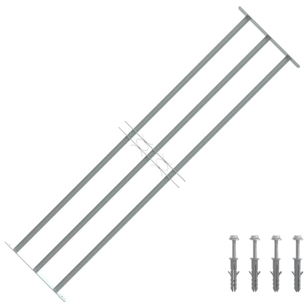 Fenstergitter Verstellbar mit 3 Querstäben 1000-1500 mm