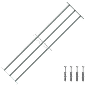 Fenstergitter Verstellbar mit 3 Querstäben 1000-1500 mm