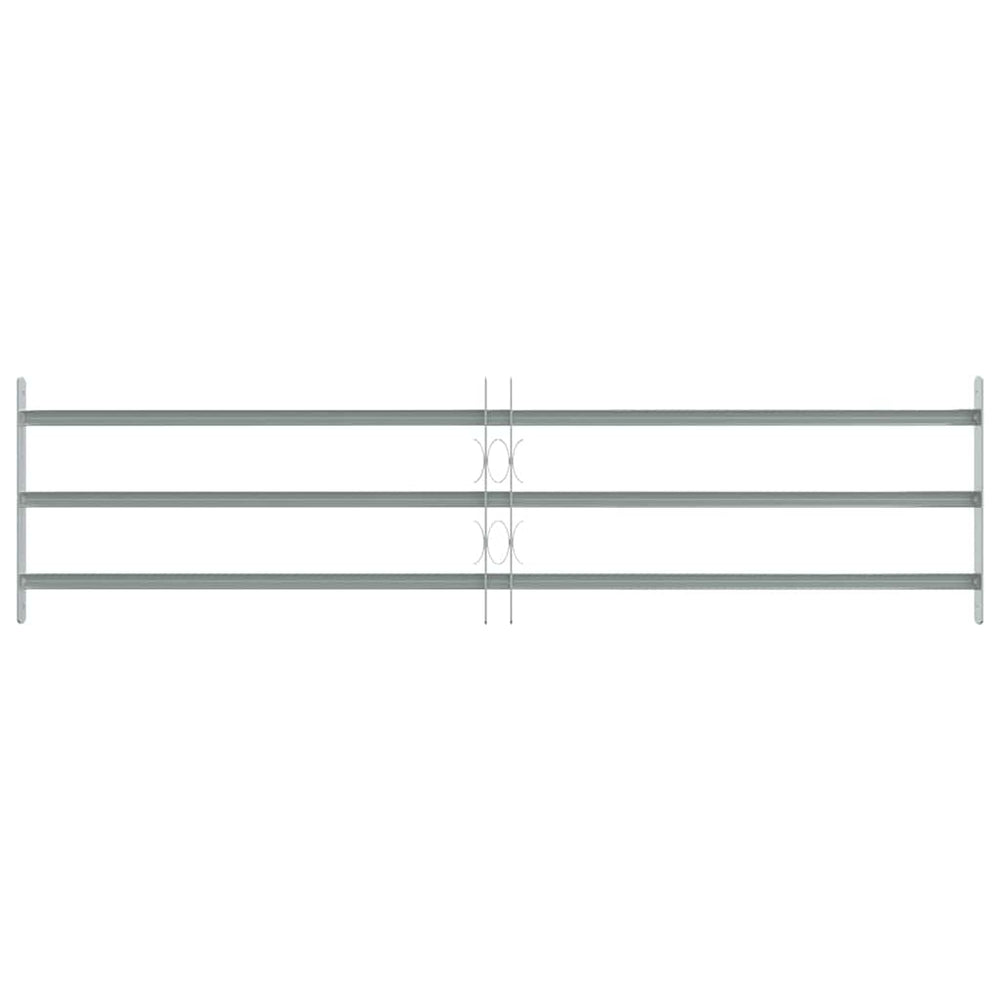 Fenstergitter Verstellbar mit 3 Querstäben 1000-1500 mm